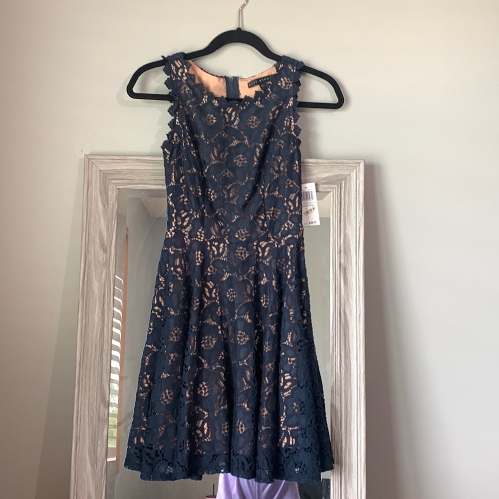 short navy blue dress size 1